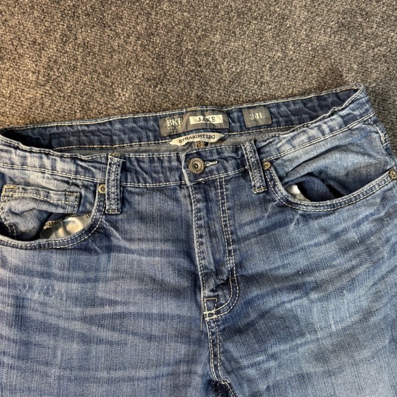 BKE Other - BKE Jake Mens Straight Leg Jeans Blue Wash Size 34Lx30